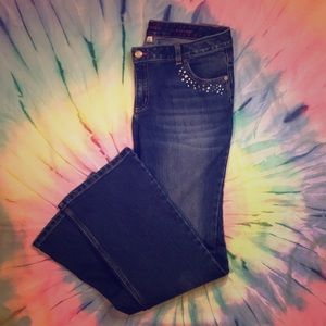 Stars and Dots Bootcut Jeans